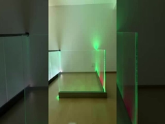 6063-T5 Canal U de alumínio para barrancos de vidro com luzes LED